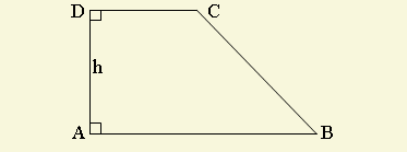 trapez dreptunghic, Formule matematice geometrie